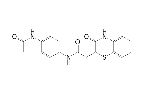 2H-1,4-benzothiazine-2-acetamide, N-[4-(acetylamino)phenyl]-3,4-dihydro-3-oxo-