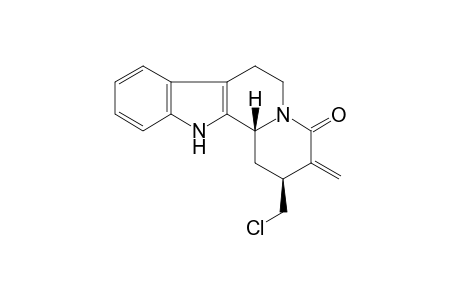 2beta-(chloromethyl)-2,3,6,7,12,12bbeta-hexahydro-3-methyleneindolo[2,3-a]quinolizin-4(1H)-one