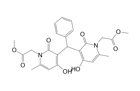 Bis(1-methoxycarbonylmethyl-4-hydroxy-6-methyl-2-oxo-3-pyridinyl)phenylmethane