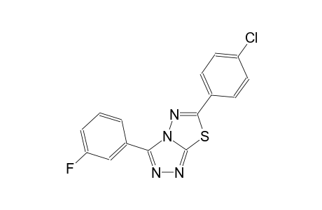 [1,2,4]triazolo[3,4-b][1,3,4]thiadiazole, 6-(4-chlorophenyl)-3-(3-fluorophenyl)-