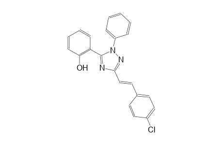 2-{3-[(E)-2-(4-chlorophenyl)ethenyl]-1-phenyl-1H-1,2,4-triazol-5-yl}phenol