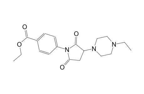 ethyl 4-[3-(4-ethyl-1-piperazinyl)-2,5-dioxo-1-pyrrolidinyl]benzoate