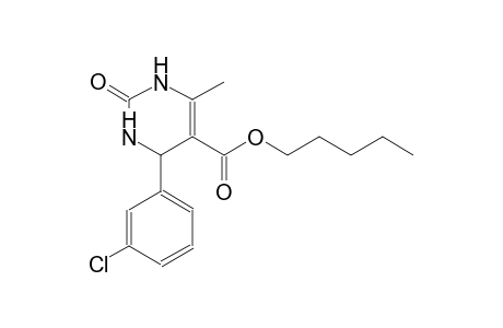 5-pyrimidinecarboxylic acid, 4-(3-chlorophenyl)-1,2,3,4-tetrahydro-6-methyl-2-oxo-, pentyl ester