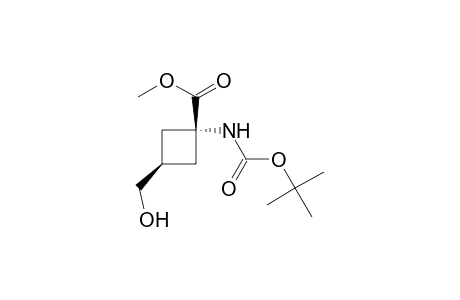 Cyclobutanecarboxylic acid, 1-[[(1,1-dimethylethoxy)carbonyl]amino]-3-(hydroxymethyl)-, methyl ester, cis-