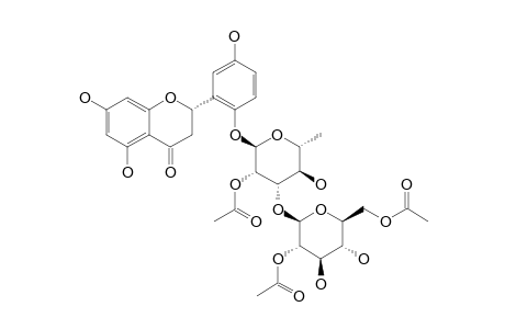 (2-S)-5,7,5'-TRIHYDROXYFLAVANONE_2'-O-BETA-D-2,6-DI-O-ACETYLGLUCOPYRANOSYL-(1->3)-ALPHA-L-2-O-ACETYLRHAMNOPYRANOSIDE