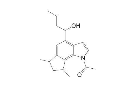 1-(N)-Acetyl-4-[1'-(hydroxybutyl]-6,8-dimethyl-1,6,7,8-tetrahydrocyclopent[g]indole