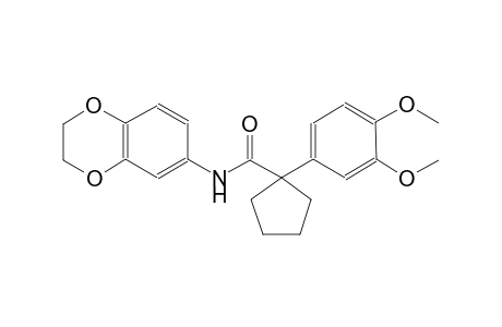 cyclopentanecarboxamide, N-(2,3-dihydro-1,4-benzodioxin-6-yl)-1-(3,4-dimethoxyphenyl)-
