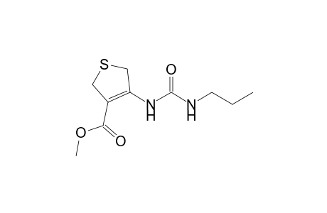 3-Thiophenecarboxylic acid, 2,5-dihydro-4-[[(propylamino)carbonyl]amino]-, methyl ester