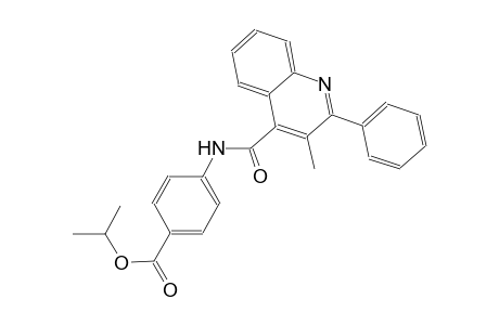 isopropyl 4-{[(3-methyl-2-phenyl-4-quinolinyl)carbonyl]amino}benzoate