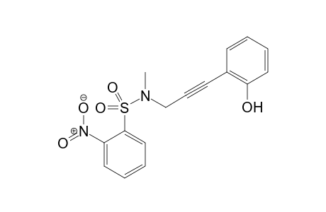 N-[3-(2-hydroxyphenyl)prop-2-ynyl]-N-methyl-2-nitro-benzenesulfonamide