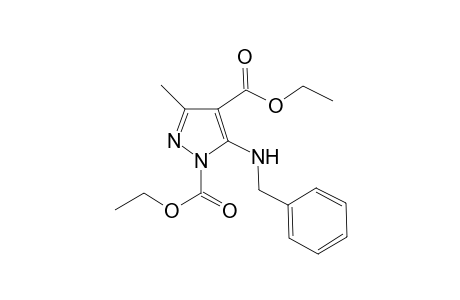 Diethyl 5-(benzylamino)-3-methyl-1H-pyrazole-1,4-dicarboxylate