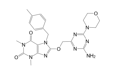 1H-purine-2,6-dione, 8-[[4-amino-6-(4-morpholinyl)-1,3,5-triazin-2-yl]methoxy]-3,7-dihydro-1,3-dimethyl-7-[(4-methylphenyl)methyl]-