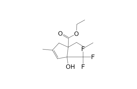 Ethyl 1-trifluoromethyl-1-hydroxy-3-methyl-5-propylcyclopent-2-ene-5-carboxylate