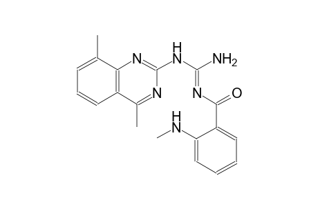 N-(4,8-dimethyl-2-quinazolinyl)-N''-[(E)-[2-(methylamino)phenyl](oxo)methyl]guanidine