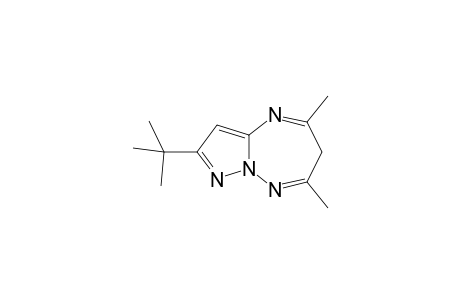 1H-8-(t-Butyl)-2,4-dimethylpyrazolo[1,5-b]-1,2,4-triazepine