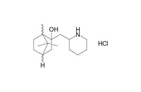2-[(2-piperidyl)methyl]borneol, hydrochloride