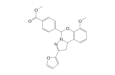 benzoic acid, 4-[2-(2-furanyl)-1,10b-dihydro-7-methoxypyrazolo[1,5-c][1,3]benzoxazin-5-yl]-, methyl ester