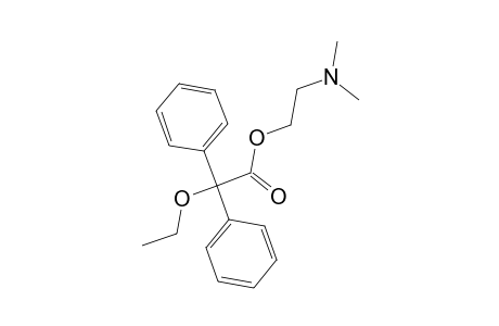 Benzeneacetic acid, .alpha.-ethoxy-.alpha.-phenyl-, 2-(dimethylamino)ethyl ester