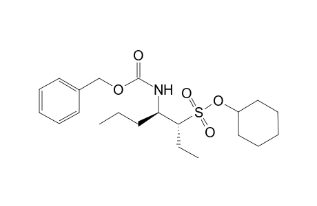 (3R,4R)-4-(benzyloxycarbonylamino)heptane-3-sulfonic acid cyclohexyl ester