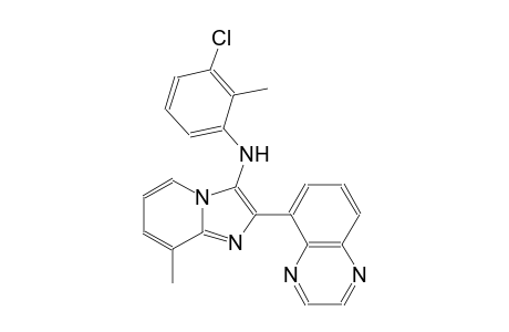 N-(3-chloro-2-methylphenyl)-8-methyl-2-(5-quinoxalinyl)imidazo[1,2-a]pyridin-3-amine
