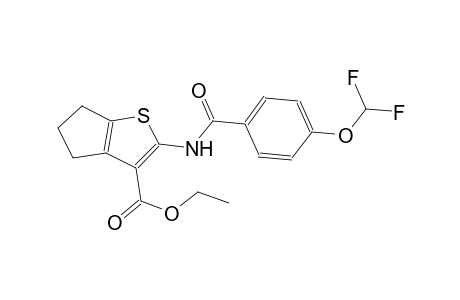 ethyl 2-{[4-(difluoromethoxy)benzoyl]amino}-5,6-dihydro-4H-cyclopenta[b]thiophene-3-carboxylate
