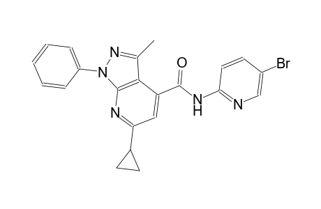 N-(5-bromo-2-pyridinyl)-6-cyclopropyl-3-methyl-1-phenyl-1H-pyrazolo[3,4-b]pyridine-4-carboxamide