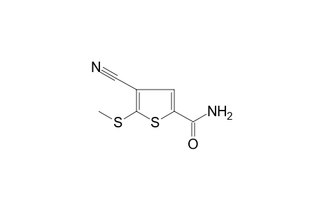 4-Cyano-5-(methylthio)thiophene-2-carboxamide