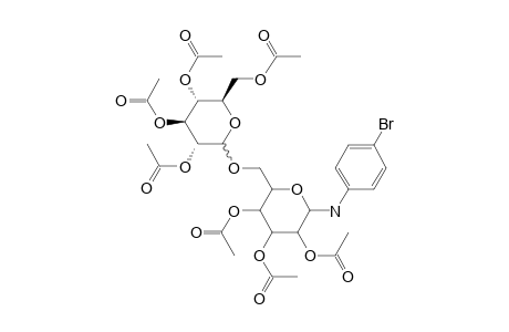 D-Glucopyranosylamine, N-(4-bromophenyl)-6-o-(2,3,4,6-tetra-o-acetyl-.alpha.-D-galactopyranosyl)-, 2,3,4-triacetate