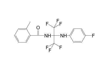 Benzamide, 2-methyl-N-[2,2,2-trifluoro-1-[(4-fluorophenyl)amino]-1-(trifluoromethyl)ethyl]-