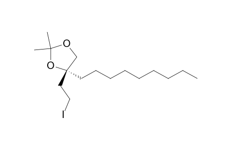 1,3-Dioxolane, 4-(2-iodoethyl)-2,2-dimethyl-4-nonyl-, (R)-