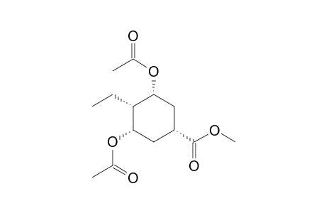 (1R,3R,4S,5S)-3,5-Diacetoxy-4-ethyl-cyclohexanecarboxylic acid methyl ester