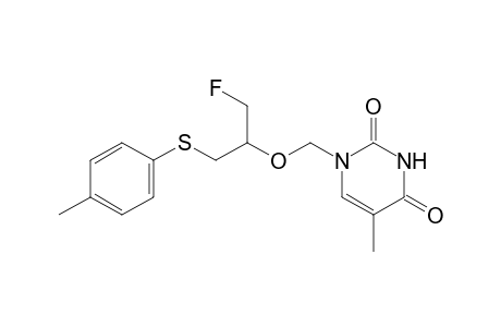 1-((1-fluoro-3-(p-tolylthio)propan-2-yloxy)methyl)-5-methylpyrimidine-2,4(1H,3H)-dione
