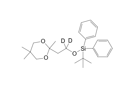 tert-Butyldiphenyl((1,1-2H2)-2-(2,5,5-trimethyl-1,3-dioxan-2-yl)ethoxy)silane