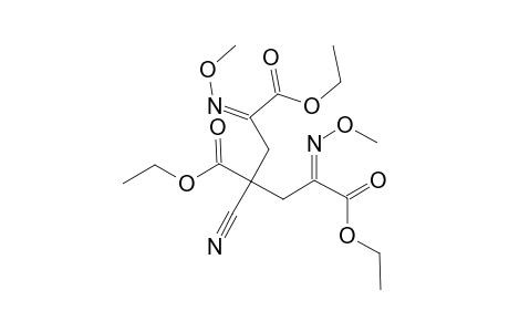 1,3,5-Pentanetricarboxylic acid, 3-cyano-1,5-bis(methoxyimino)-, triethyl ester