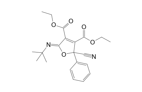 Diethyl 5-(tert-butylimino)-2-cyano-2-phenyl-2,5-dihydro-3,4-furandicarboxylate