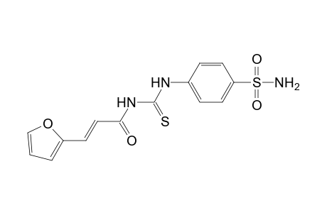 (E)-3-(2-furanyl)-N-[(4-sulfamoylanilino)-sulfanylidenemethyl]-2-propenamide