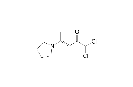 (E) 1,1-Dichloro-4-(pyrrolidin-1-yl)-pent-3-en-2-one