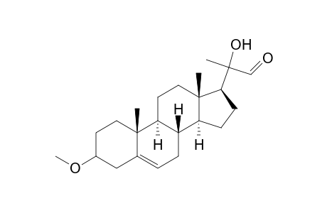 Pregn-5-ene-20-carboxaldehyde, 20-hydroxy-3-methoxy-, (3.beta.,20R)-