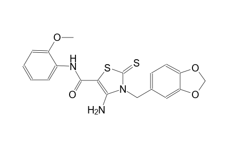 5-thiazolecarboxamide, 4-amino-3-(1,3-benzodioxol-5-ylmethyl)-2,3-dihydro-N-(2-methoxyphenyl)-2-thioxo-