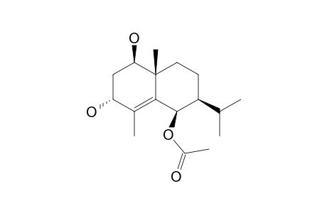 1.beta.,3.alpha.-Dihydroxy-6.beta.-acetoxy-eudesm-4-ene