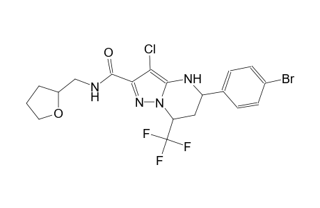 5-(4-bromophenyl)-3-chloro-N-(tetrahydro-2-furanylmethyl)-7-(trifluoromethyl)-4,5,6,7-tetrahydropyrazolo[1,5-a]pyrimidine-2-carboxamide