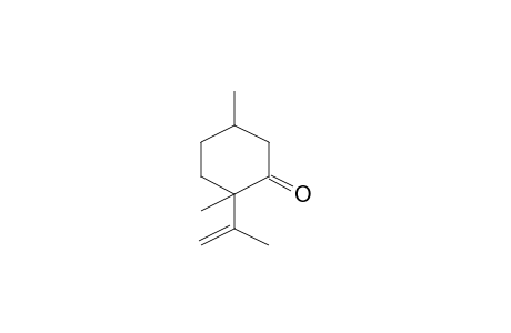 Cyclohexanone, 2,5-dimethyl-2-(1-methylethenyl)-