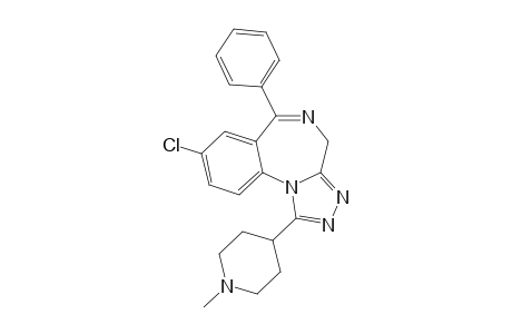 8-chloro-1-(1-methylpiperidin-4-yl)-6-phenyl-4H-[1,2,4]triazolo[4,5-a][1,4]benzodiazepine