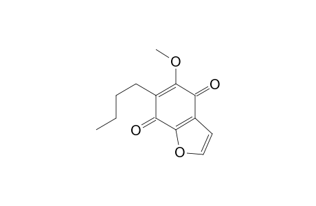 6-n-butyl-5-methoxy-4,7-benzofuranquinone