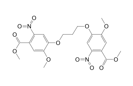 4-[3-(4-carbomethoxy-2-methoxy-5-nitro-phenoxy)propoxy]-5-methoxy-2-nitro-benzoic acid methyl ester
