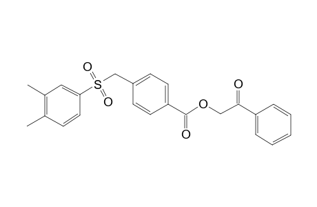 2-Oxo-2-phenylethyl 4-{[(3,4-dimethylphenyl)sulfonyl]methyl}benzoate
