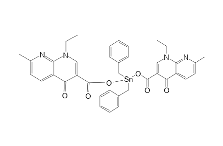 BIS-[1-ETHYL-1,4-DIHYDRO-7-METHYL-4-OXO-1,8-NAPHTHYRIDINE-3-CARBOXYLIC-ACID]-DIBENZYL-TIN-(IV)