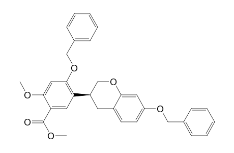 Benzoic acid, 5-[3,4-dihydro-7-(phenylmethoxy)-2H-1-benzopyran-3-yl]-2-methoxy-4-(phenylmethoxy)-, methyl ester, (S)-