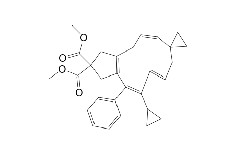 DIMETHYL-(4'E,8'Z)-SPIRO-[CYCLOPROPANE-1,7'-(3'-CYCLOPROPYL-2'-PHENYLBICYCLO-[9.3.0]-TETRADECA-1'(11'),2',4',8'-TETRAENE-13',13'-DICARBOXYLATE)]