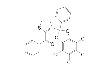 2-(2-benzoyl-3-thienyl)-4,5,6,7-tetrachloro-2-phenyl-1,3-benzodioxole